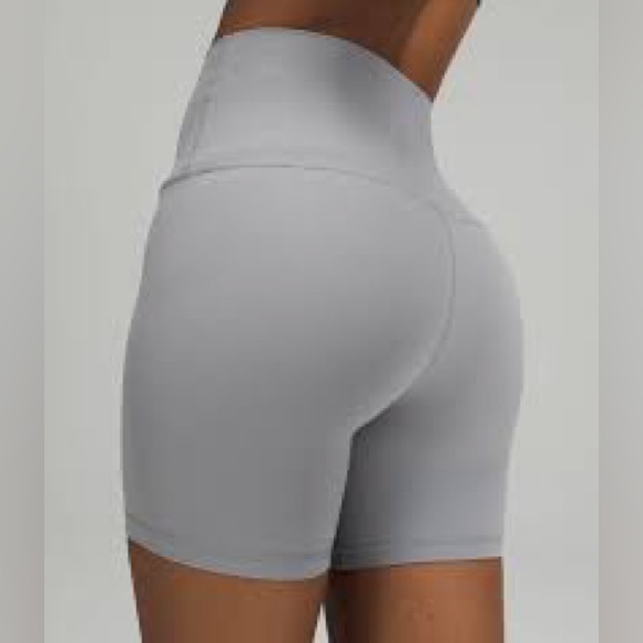 lululemon align biker shorts 6” size 2 NWT Rhino Grey RARE - Picture 2 of 7